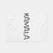 Harris Cat Lettering Positiver Witz 2 Fleecedecke (Vorderseite (Horizontal))