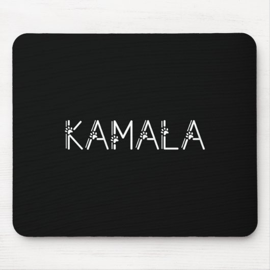 Harris Cat Lettering Positives Funny Shirt Kamala  Mousepad (Vorne)