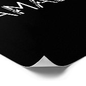 Harris Cat Lettering Positives Funny Shirt Kamala Poster (Ecke)