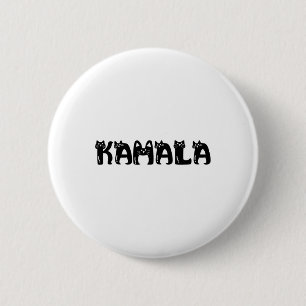Harris Cat Schriftzug Positiv Lustig 2024 Wahl Button