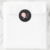 Harris Comma La Pearls Runder Aufkleber (Tasche)