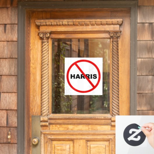 Harris Danger geh nicht hin! Fensteraufkleber (Haustür)