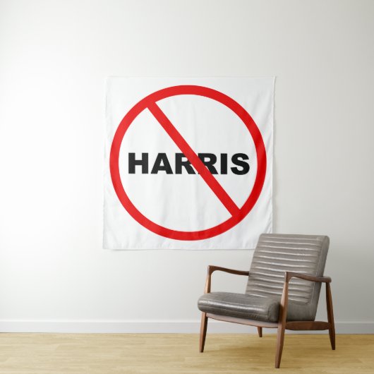 Harris Danger geh nicht hin! Wandteppich (Beispiel)