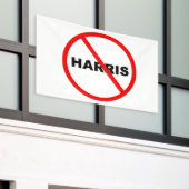 Harris Danger Warning Geh nicht dahin! Banner (Äußeres Gebäude)
