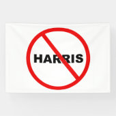 Harris Danger Warning Geh nicht dahin! Banner (Horizontal)