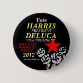 Harris-DeLuca 2012 Button (Vorderseite)