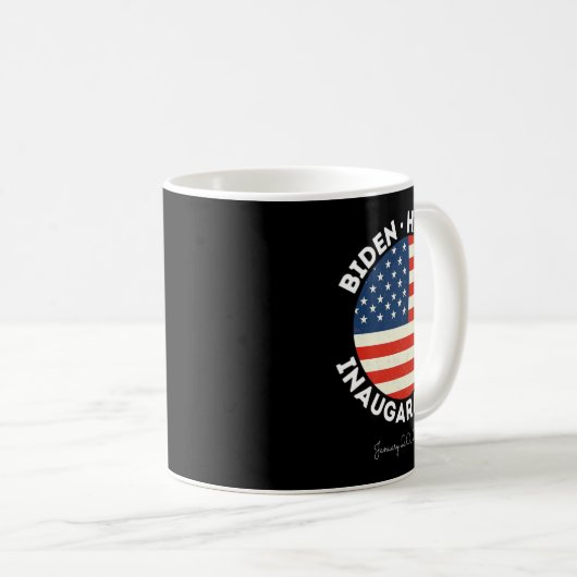 Harris Einweihung 20. Januar 2021 Retro-Demokrat Kaffeetasse (VorderseiteRechts)