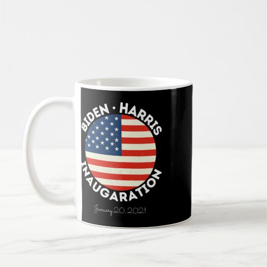Harris Einweihung 20. Januar 2021 Retro-Demokrat Kaffeetasse (Links)