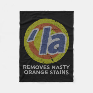 Harris entfernt Eklige Orangensteine Vintage Retro Fleecedecke
