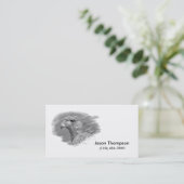 Harris-Falke-Zeichnen Visitenkarte (Stehend Vorderseite)