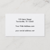 Harris-Falke-Zeichnen Visitenkarte (Rückseite)