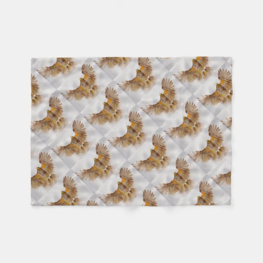 Harris feilbieten, Raubvogel Fleecedecke (Vorderseite (Horizontal))