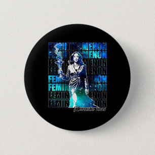 Harris Femininomenon 2024 Freedom Lady Liberty Tor Button