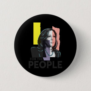 Harris for people 2024 Election President Button