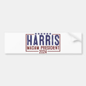 Harris Frau Präsidentin 2024 Autoaufkleber (Vorne)