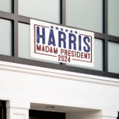 Harris Frau Präsidentin 2024 Banner (Äußeres Gebäude)