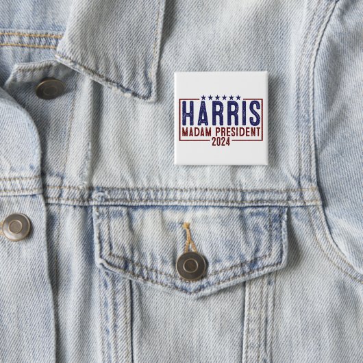 Harris Frau Präsidentin 2024 Button (Beispiel)