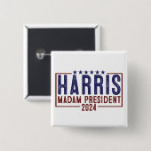 Harris Frau Präsidentin 2024 Button (Vorne & Hinten)