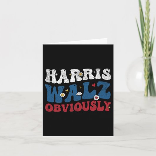 Harris für den Präsidenten 2024 Karte (Vorderseite)