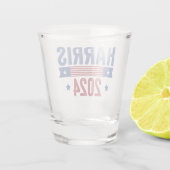 Harris für die Demokraten bei den Präsidentschafts Schnapsglas (Rückseite)