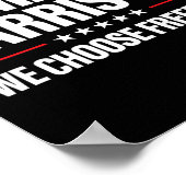 Harris für die Präsidentschaftswahl 2024 - Wir ent Poster (Ecke)