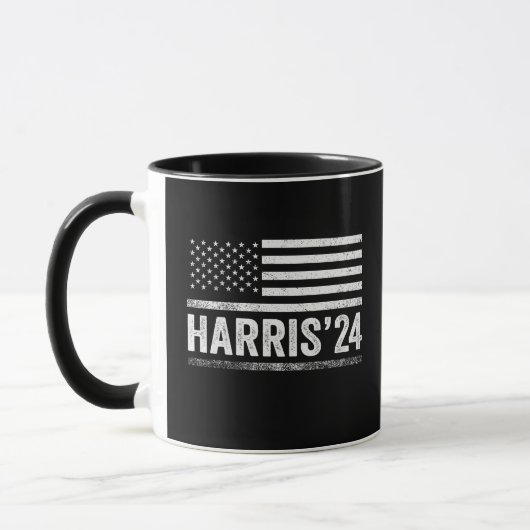 Harris für die Präsidentschaftswahl Amerikaner Tasse (Links)