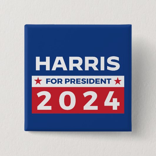 Harris für Präsident 2024 Button (Vorderseite)