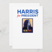 Harris für Präsident / Kamala Harris für Präsident Einladung (Vorne/Hinten)