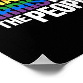 Harris für Präsident Lgbt Gay Pride Rainbow Poster (Ecke)