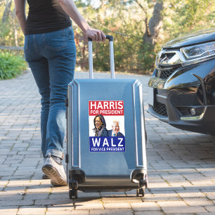 Harris für Präsident Walz für Vizepräsident Kamal Aufkleber