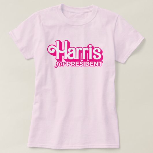 Harris für President Pink Style T-Shirt (Design vorne)