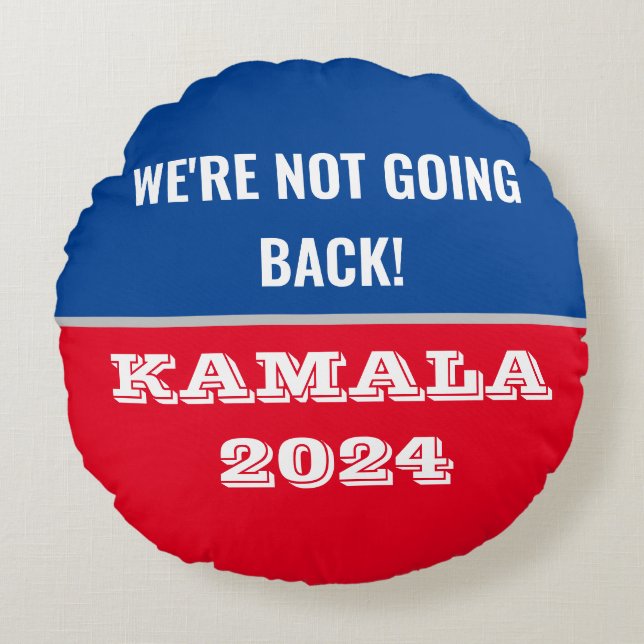 Harris für President Round Button, 2¼ Zoll Rundes Kissen (Vorderseite)