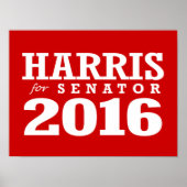 HARRIS FÜR SENATOR 2016 POSTER (Vorne)