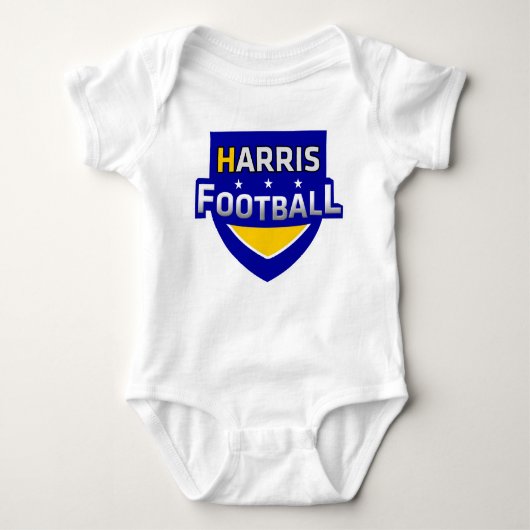 Harris-Fußball-Baby-Ausstattung Baby Strampler (Vorderseite)