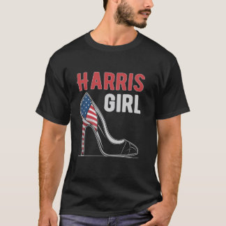 Harris Girl Heel Shoe Funny Kamala Harris Wahl T-Shirt