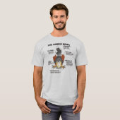 Harris-Habicht-Cartoon T-Shirt (Vorne ganz)