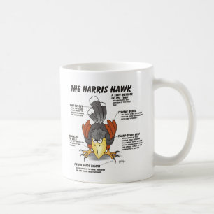 Harris Hawk Cartoon Kaffeetasse