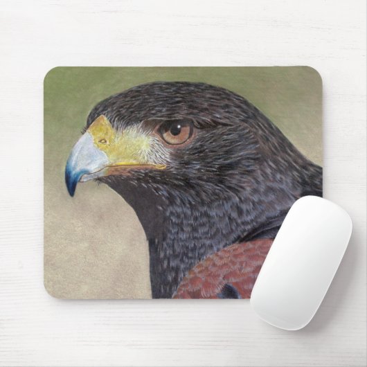 Harris Hawk farbige Stifte Mousepad (Mit Mouse)