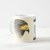 Harris Hawk - gemischte Mittel Kaffeetasse (Vorderseite Links)