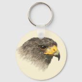 Harris Hawk - gemischte Mittel Schlüsselanhänger (Vorderseite)