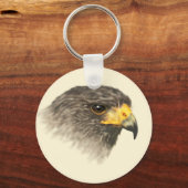 Harris Hawk - gemischte Mittel Schlüsselanhänger (Vorderseite)