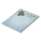 Harris Hawk Imitats Stickerei Notizblock (Rotiert)