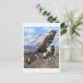 Harris Hawk-pastel Postkarte (Stehend Vorderseite)