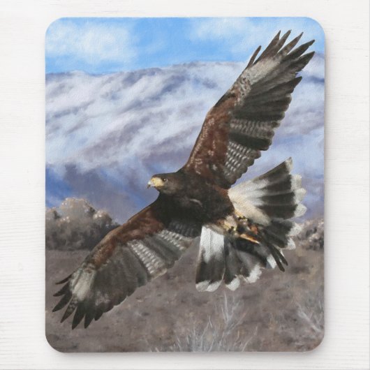 Harris Hawk-Pastellmittel Mousepad (Vorne)