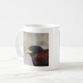 Harris Hawk Portrait Kaffeetasse (Vorderseite Links)
