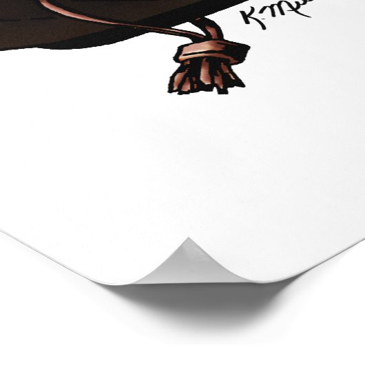 Harris Hawk über Glove Poster (Ecke)