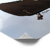 Harris Hawk über Glove Poster (Ecke)