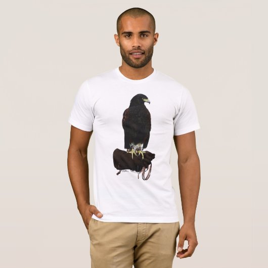 Harris Hawk über Glove T-Shirt (Vorne ganz)