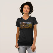 Harris Hawk und Jackrabbit - Acryl T-Shirt (Vorne ganz)