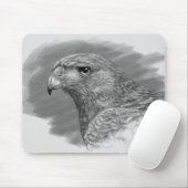 Harris Hawk Zeichnend Mousepad (Mit Mouse)